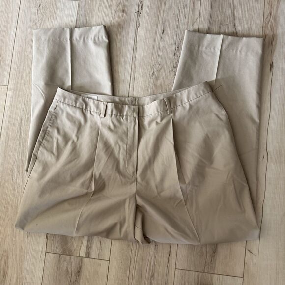 Brooks Brothers Pants - Brooks Brothers Chino Tan Beige Pleated Khaki Pants Size 16 Women’s